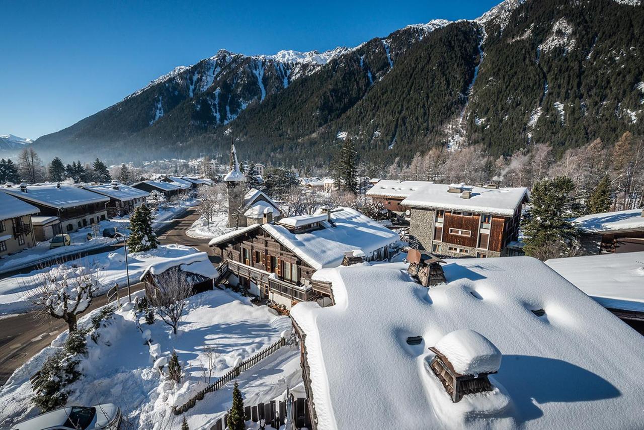 Eden Hotel, Apartments And Chalet Chamonix Les Praz Bagian luar foto